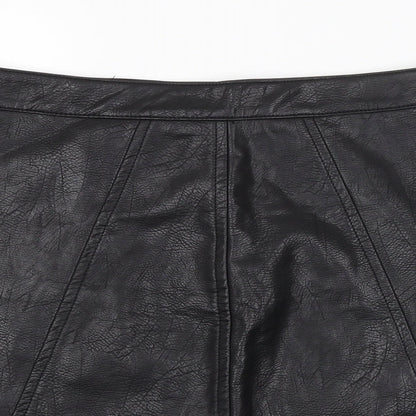 IVIVI Womens Black   Mini Skirt Size L