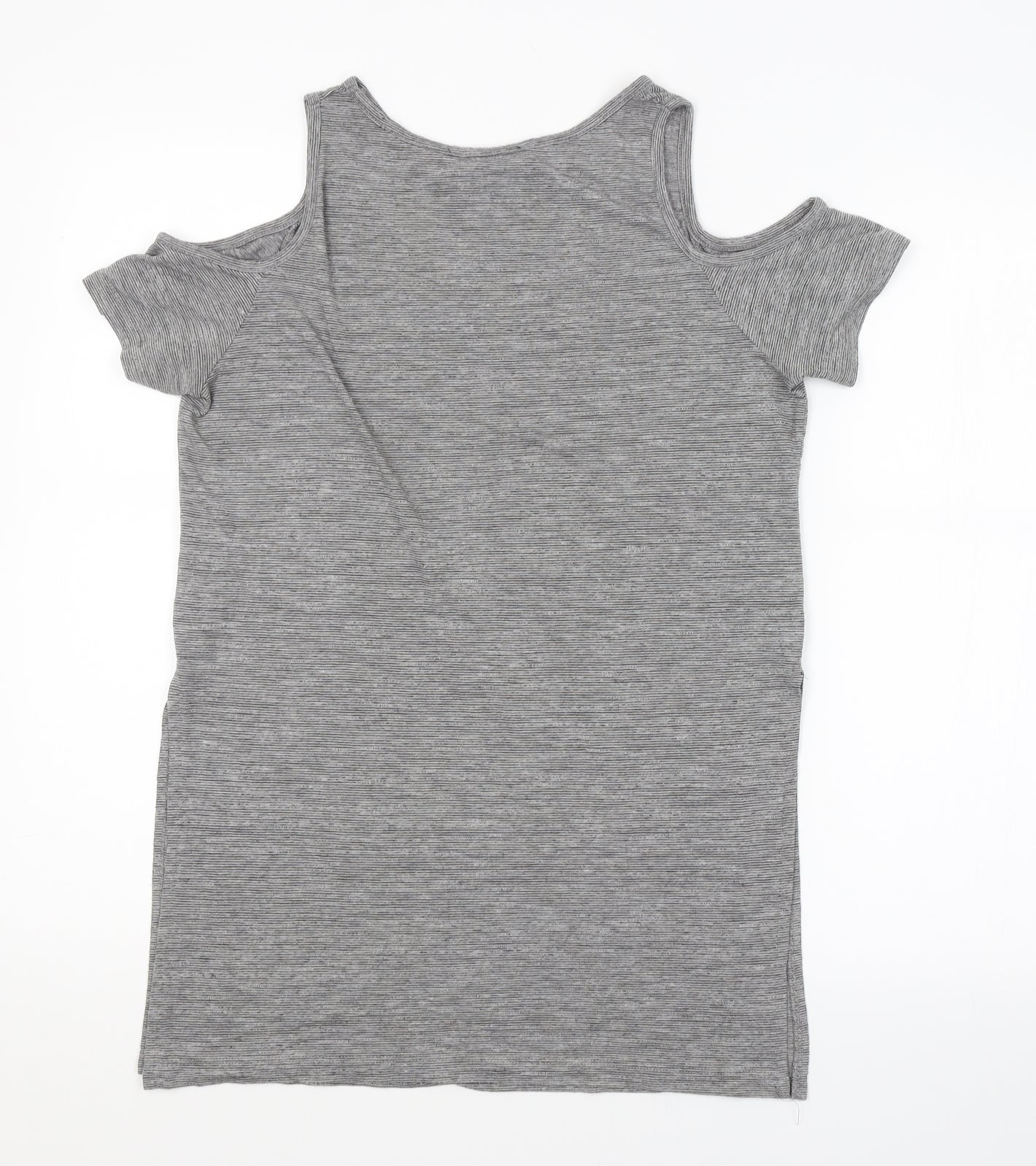 Womens UK Size 8 Atmosphere Grey Basic T-Shirt