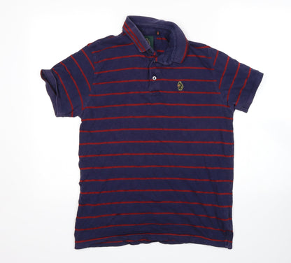 Luke Sport  Mens Multicoloured Striped   Polo Size M