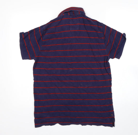 Luke Sport  Mens Multicoloured Striped   Polo Size M