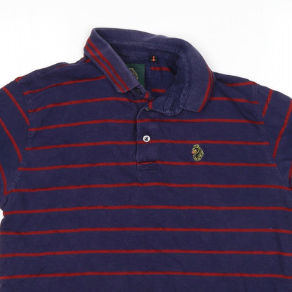 Luke Sport  Mens Multicoloured Striped   Polo Size M