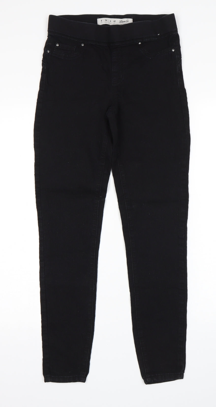 Denim Co Womens Black   Jegging Jeans Size 8 L28 in