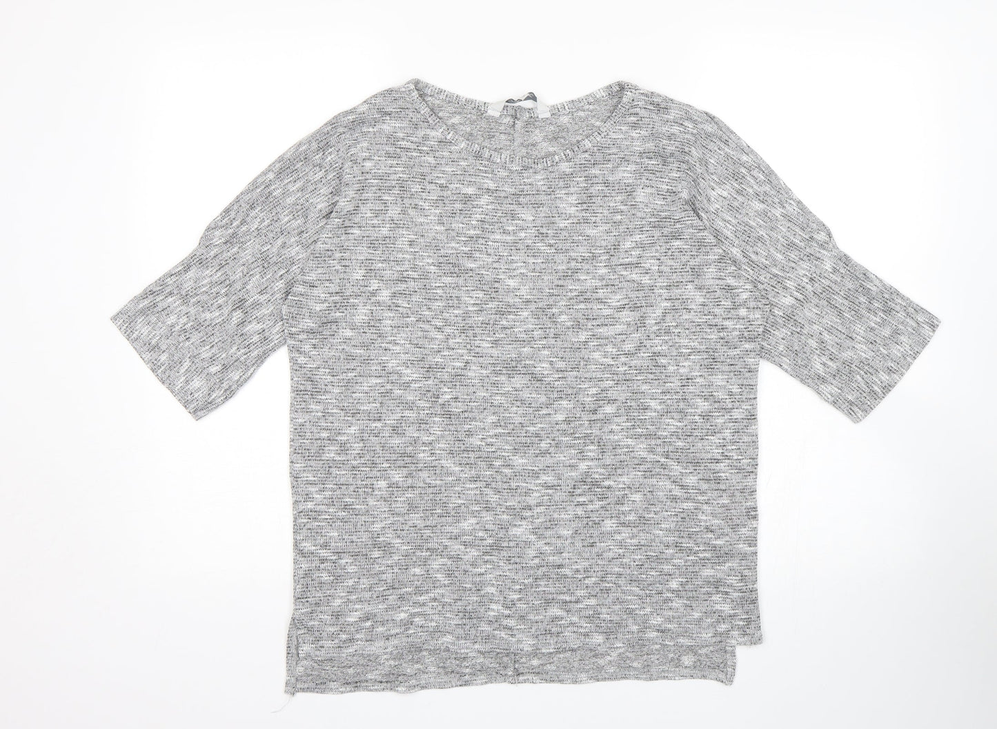 Womens UK Size 14 Peacocks Grey Pullover Jumper