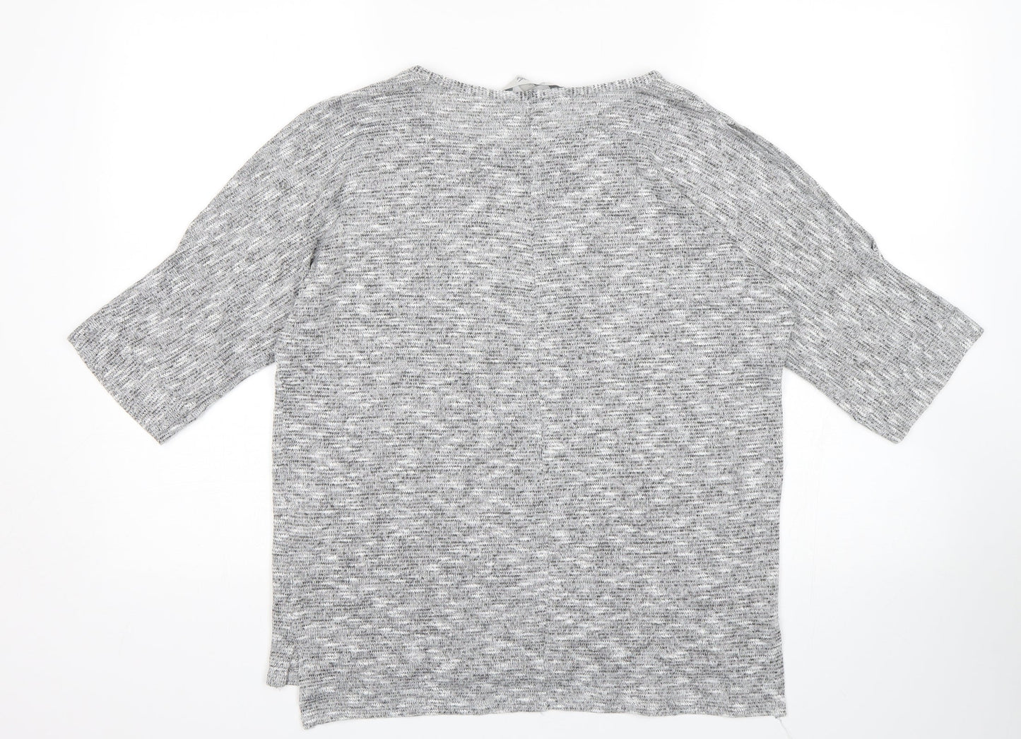 Womens UK Size 14 Peacocks Grey Pullover Jumper