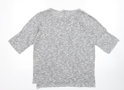 Womens UK Size 14 Peacocks Grey Pullover Jumper