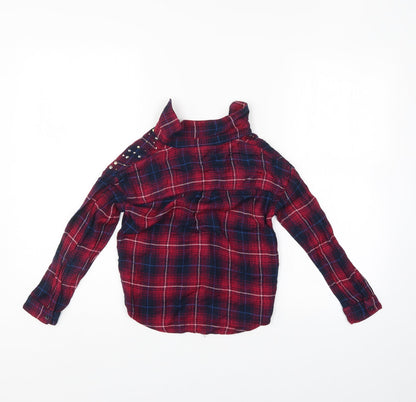 I love girl wear  Girls Multicoloured Check  Basic Button-Up Size 9 Years