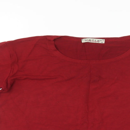 Yeliz Womens Red   Pullover Jumper Size M