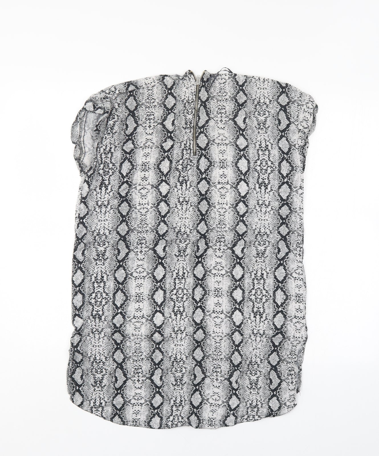 George Womens Grey Animal Print  Basic Blouse Size 12