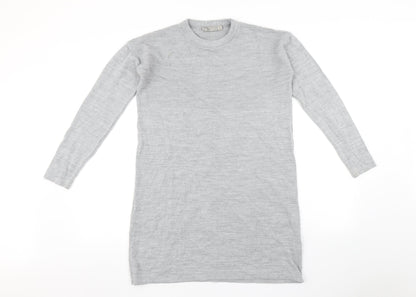 ASOS Womens Grey   Jumper Dress  Size 4