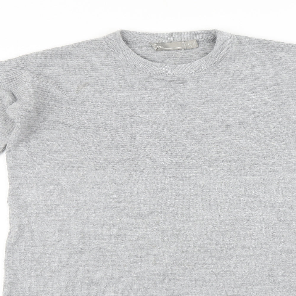 ASOS Womens Grey   Jumper Dress  Size 4