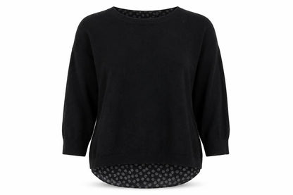 Womens UK Size S ELLE Black Pullover Jumper