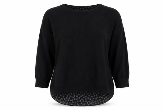 Womens UK Size S ELLE Black Pullover Jumper