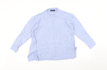 Womens UK Size S Marks and Spencer Blue Pullover Jumper