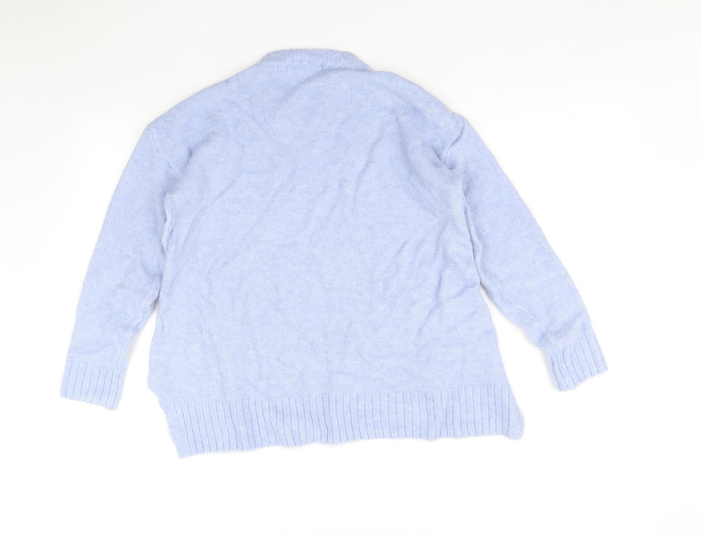 Womens UK Size S Marks and Spencer Blue Pullover Jumper
