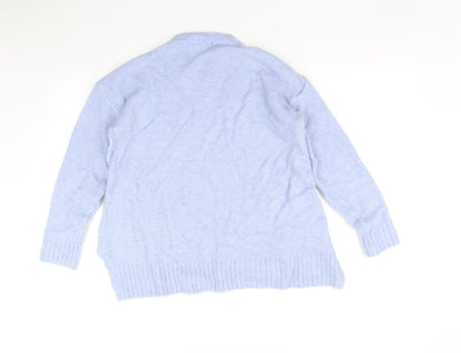 Womens UK Size S Marks and Spencer Blue Pullover Jumper