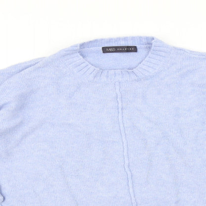 Womens UK Size S Marks and Spencer Blue Pullover Jumper