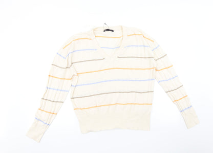 Womens UK Size L Marks and Spencer Beige Pullover Jumper