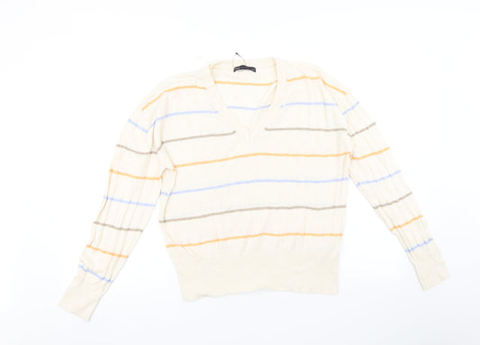 Womens UK Size L Marks and Spencer Beige Pullover Jumper