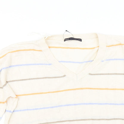 Womens UK Size L Marks and Spencer Beige Pullover Jumper
