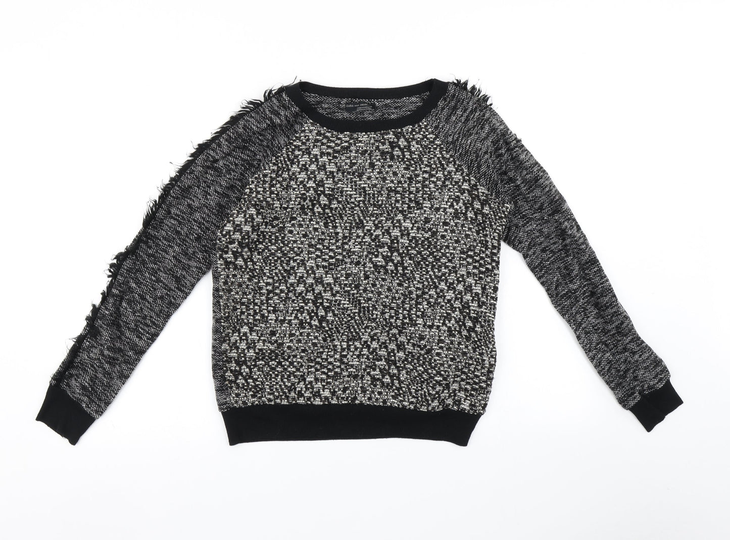 Womens UK Size M Zara Black Pullover Jumper