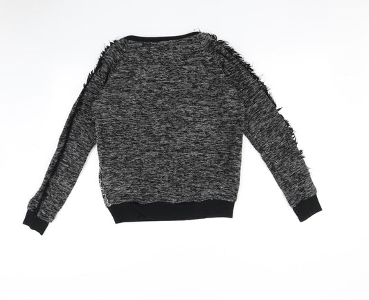 Womens UK Size M Zara Black Pullover Jumper