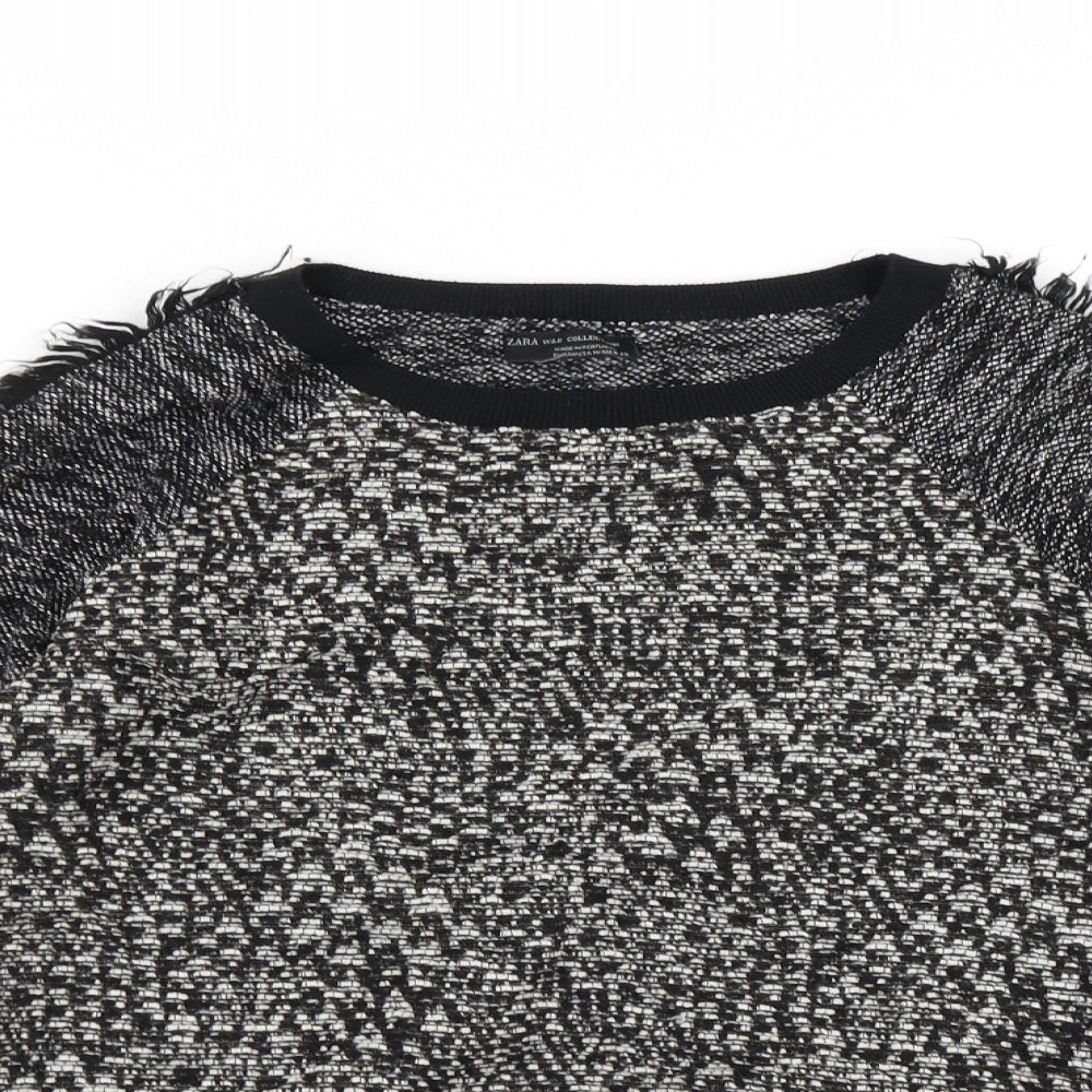 Womens UK Size M Zara Black Pullover Jumper