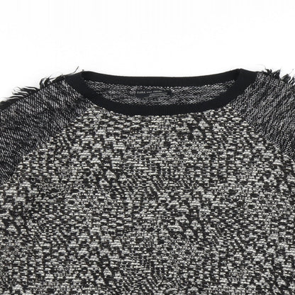 Womens UK Size M Zara Black Pullover Jumper