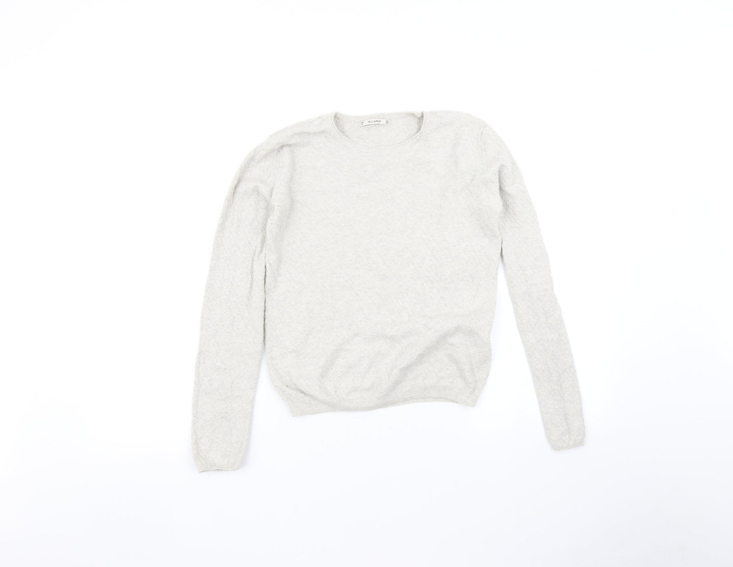 Womens UK Size S Pull & Bear Beige Pullover Jumper
