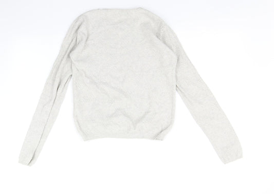 Womens UK Size S Pull & Bear Beige Pullover Jumper