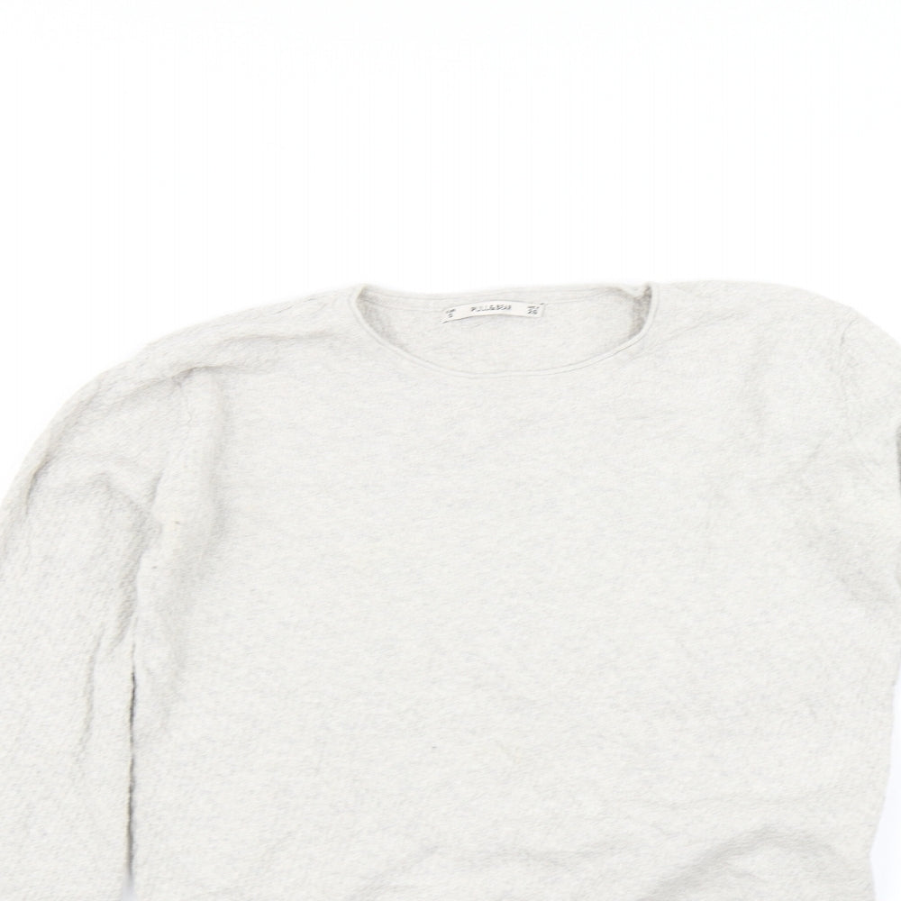 Womens UK Size S Pull & Bear Beige Pullover Jumper