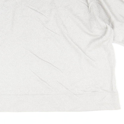 Womens UK Size M Wallis Silver Basic T-Shirt