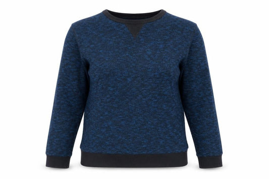 Front view of Topman women’s blue jumper, size M