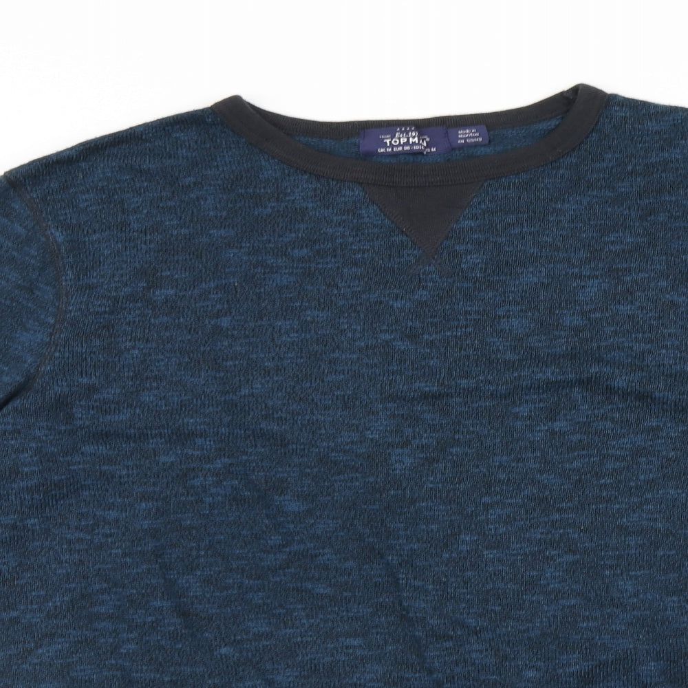 Womens UK Size M Topman Blue Pullover Jumper