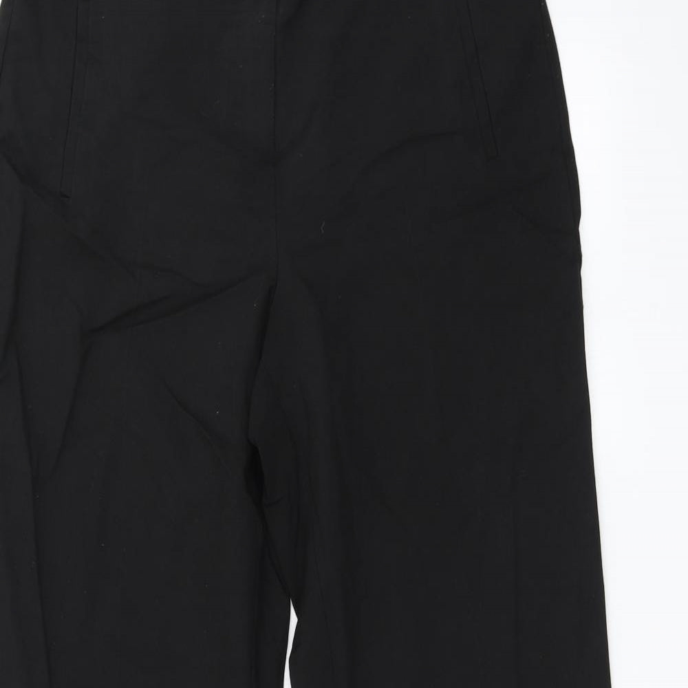 Womens UK Size 10 BHS Regular Fit  Black Trousers