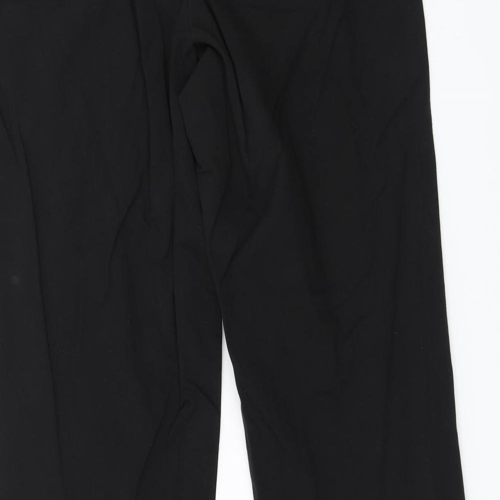 Womens UK Size 10 BHS Regular Fit  Black Trousers