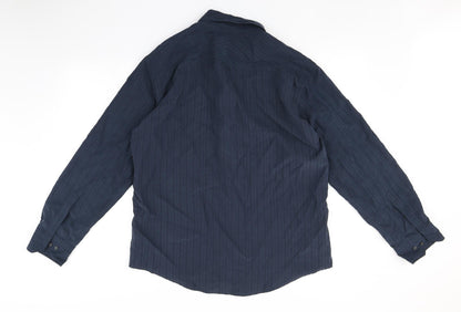 Mens UK Size M Blue Harbour Blue  Button-Up Long Sleeve Casual Shirt