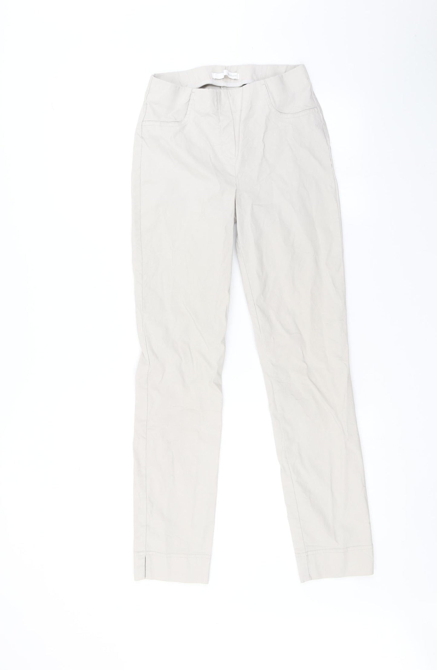 Womens UK Size 6 Preworn Regular Fit  Ivory Trousers