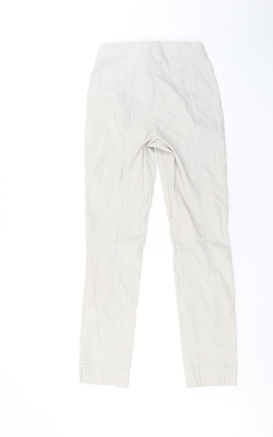 Womens UK Size 6 Preworn Regular Fit  Ivory Trousers