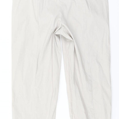 Womens UK Size 6 Preworn Regular Fit  Ivory Trousers
