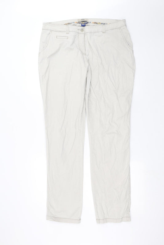 Womens UK Size 36 in Cecil Regular Fit  Grey Trousers