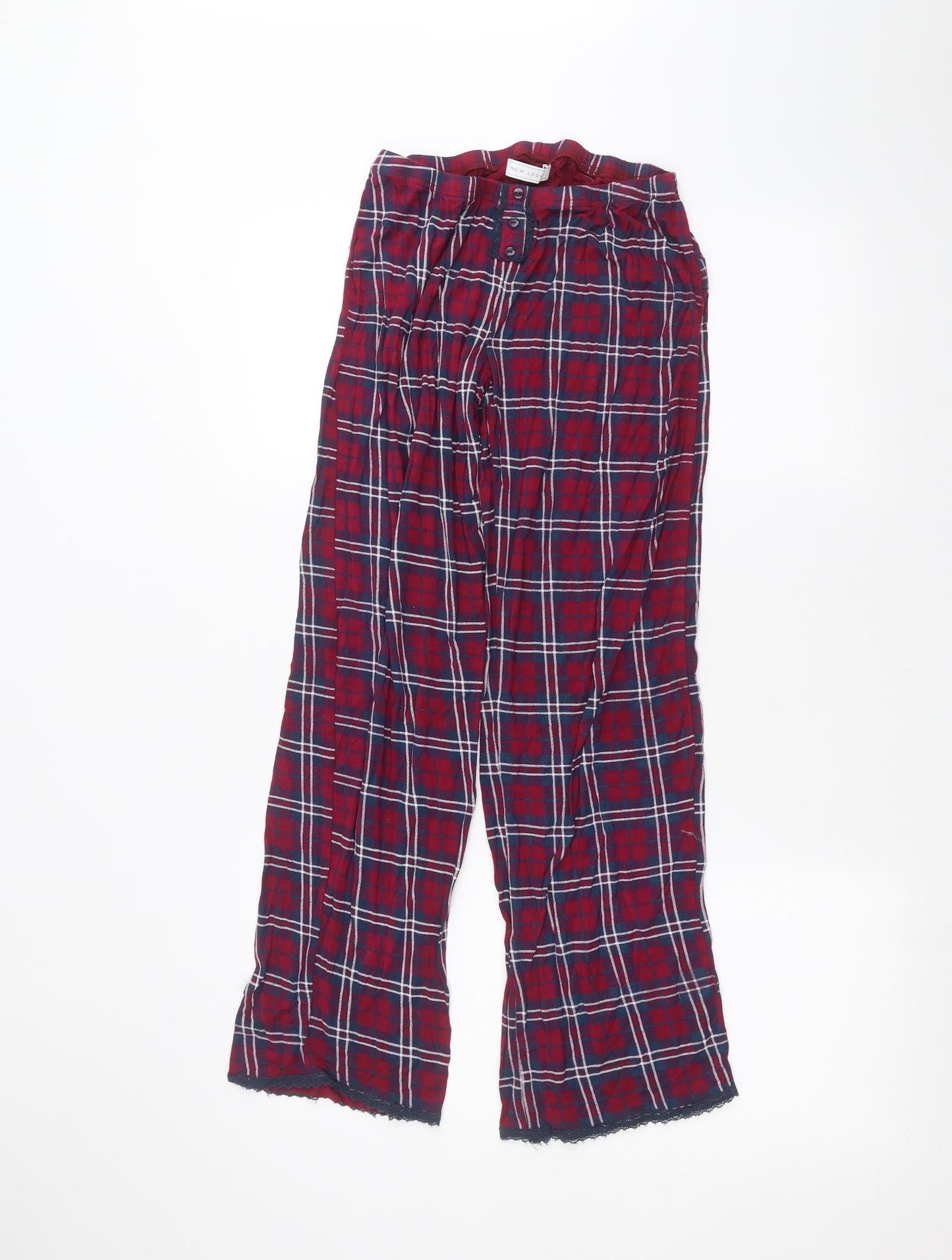 New Look Womens Red   Trousers  Size 10 L28 in