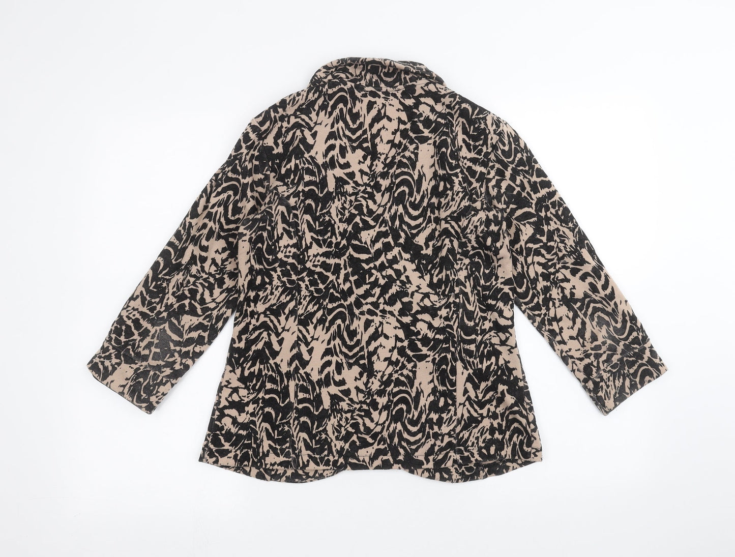 Signage Womens Brown Animal Print  Jacket  Size 10