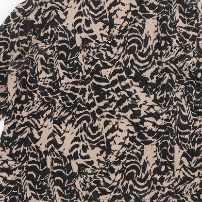 Signage Womens Brown Animal Print  Jacket  Size 10