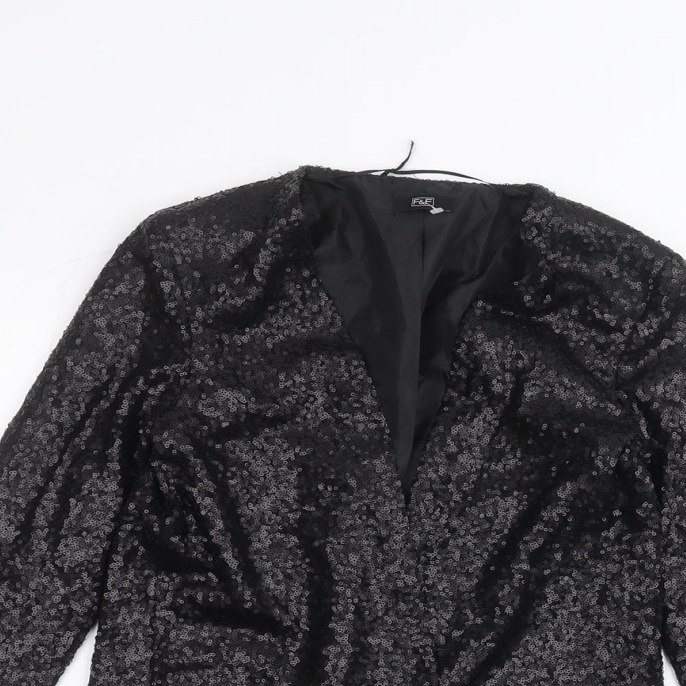 F&F Womens Black   Cardigan Jumper Size 6
