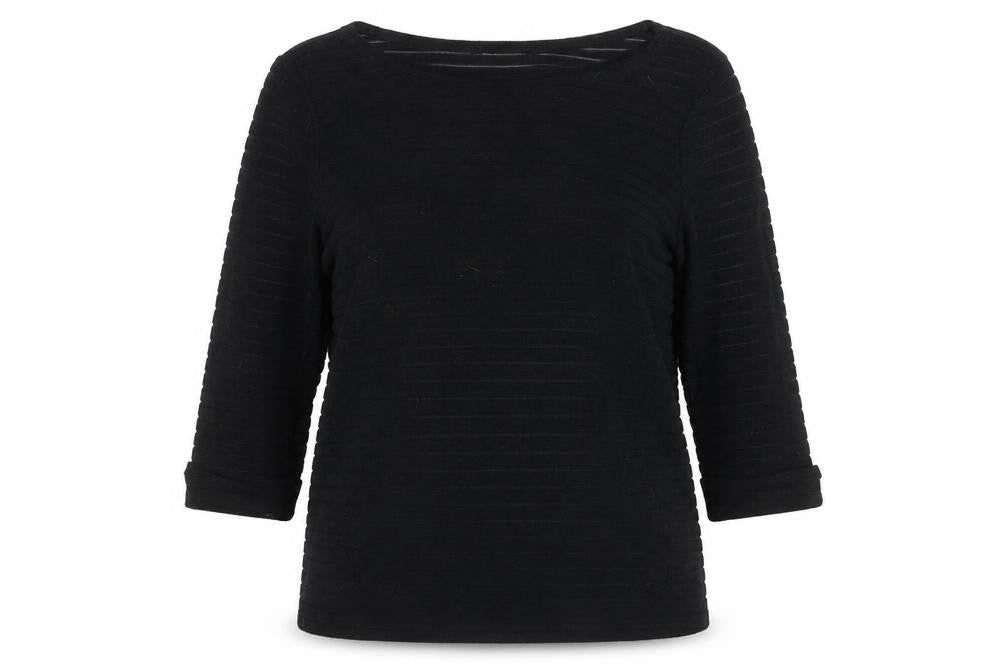Womens UK Size 12 River Island Black Basic T-Shirt
