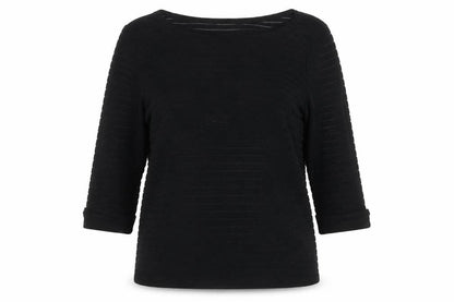 Womens UK Size 12 River Island Black Basic T-Shirt