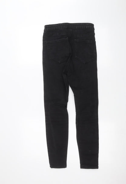 Denim & Co. Womens Black   Skinny Jeans Size 10 L23 in
