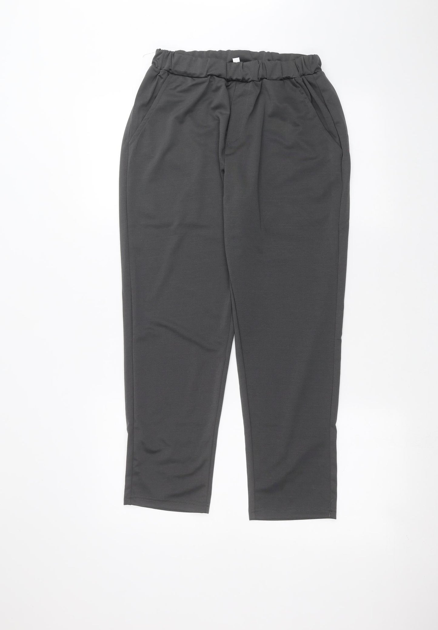 Womens UK Size 12 Preworn Regular Fit  Black Trousers