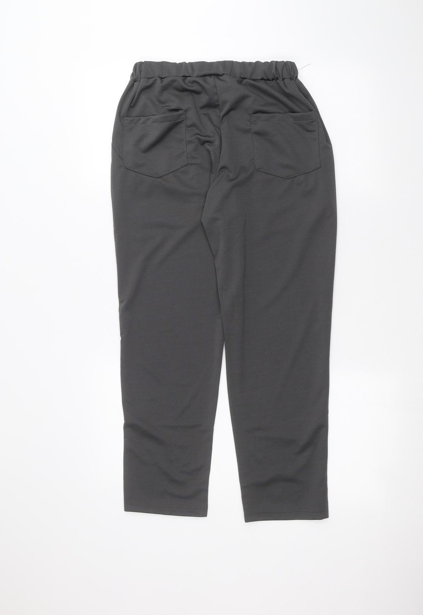 Womens UK Size 12 Preworn Regular Fit  Black Trousers
