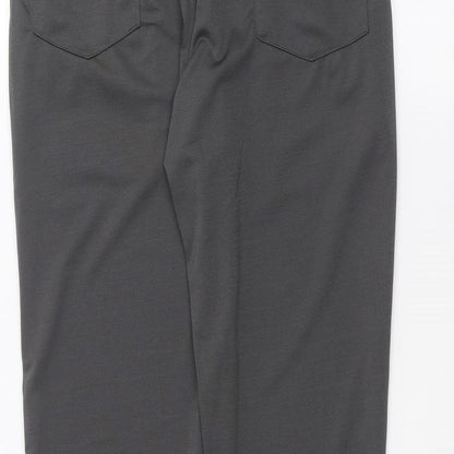 Womens UK Size 12 Preworn Regular Fit  Black Trousers